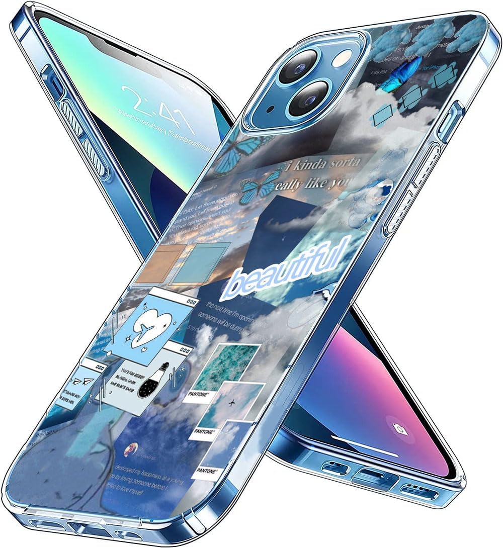 iphone 13 blue aesthetic case