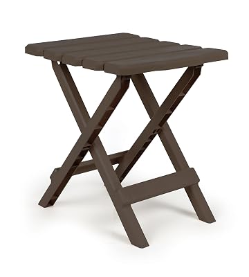 Camco 51882 Small Adirondack Folding Table - Brown