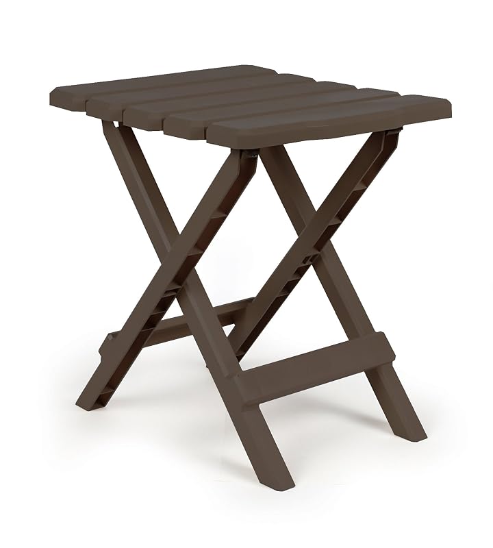 Camco 51882 Small Adirondack Folding Table - Brown
