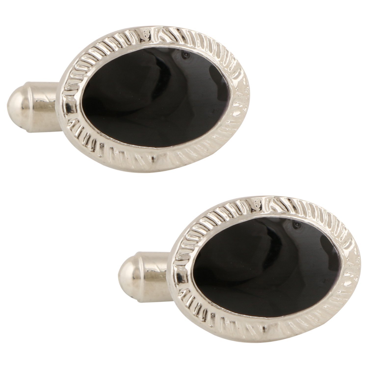 Black Premium by EMPMichelangelo Mens Oval Cufflink