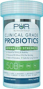 Clinical Grade Probiotics, 50 Billion CFUs, 60 Capsules