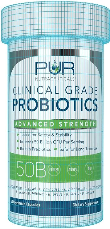 Clinical Grade Probiotics, 50 Billion CFUs, 60 Capsules