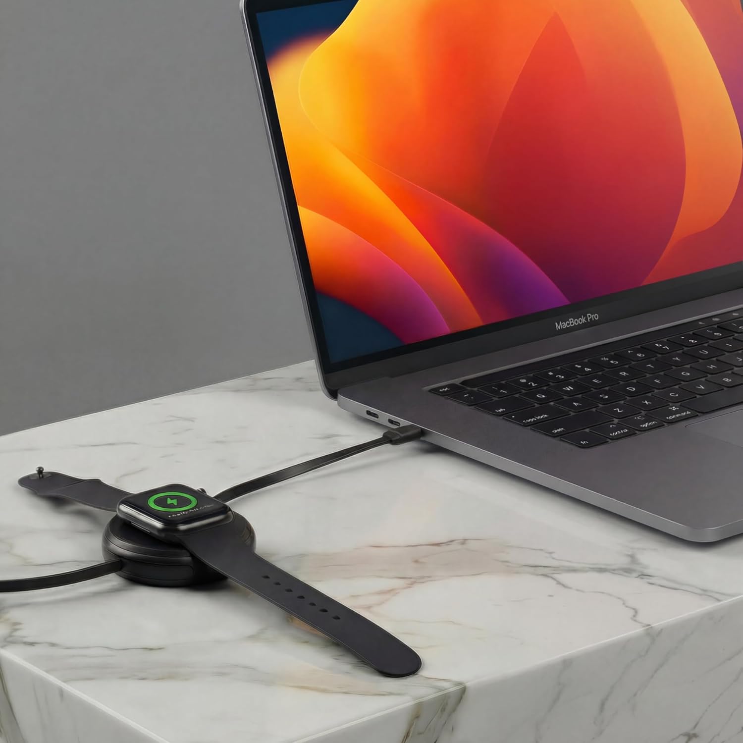 Function101 2-in-1 Retractable USB-C Magnetic Wireless Charging Cable 1.1m, 10 Lengths – Type C Charger Cord for Type C Devices, Compact Retractable Charger for Versatile Charging Solutions - Black