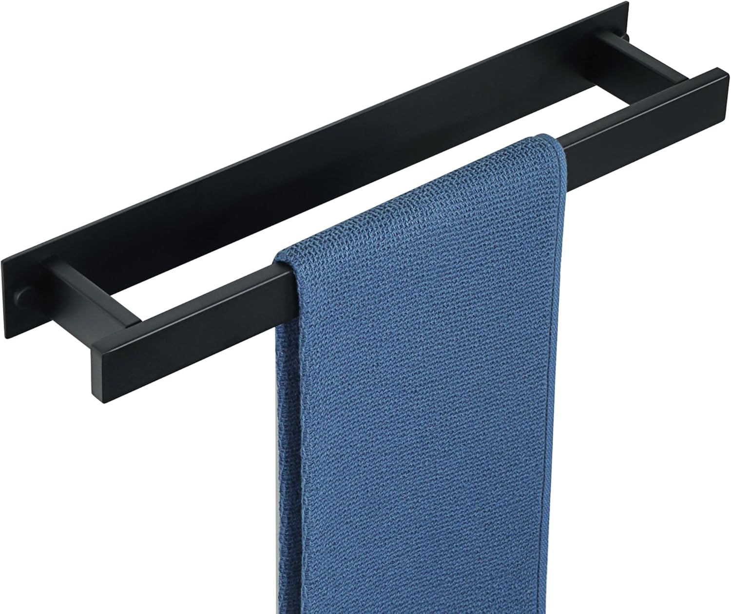 Alise Bathroom Towel Bar, 16 Inch Matte Black Towel Racks for Bathroom and Lavatory, SUS304 Stainless Steel Hand Towel Holder Towel Rail,Wall Mount with Self-Adhesive or Screw-in,GJZ5040-B