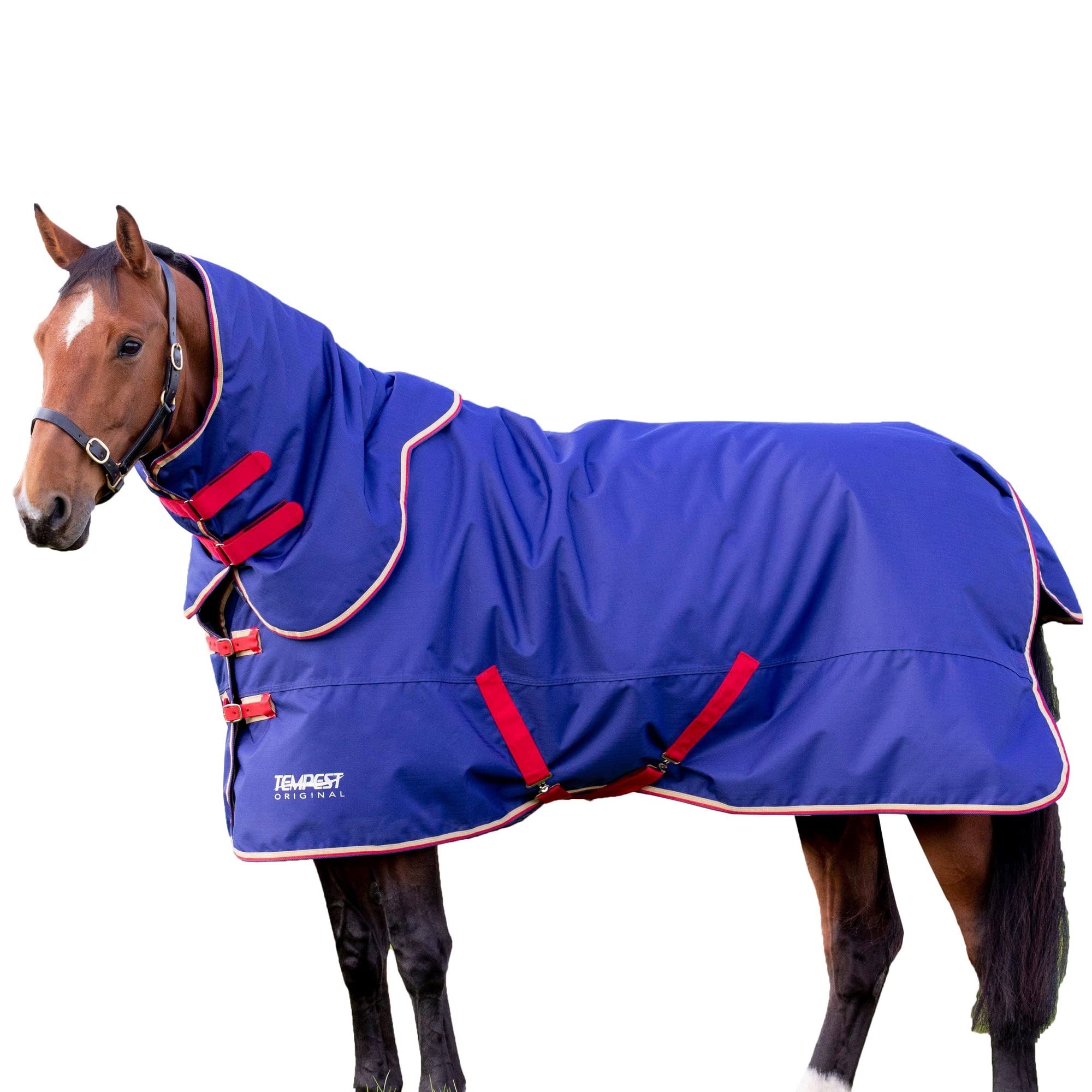 Shires Tempest Original 100 Turnout Rug & Neck - Navy Blue 5ft9