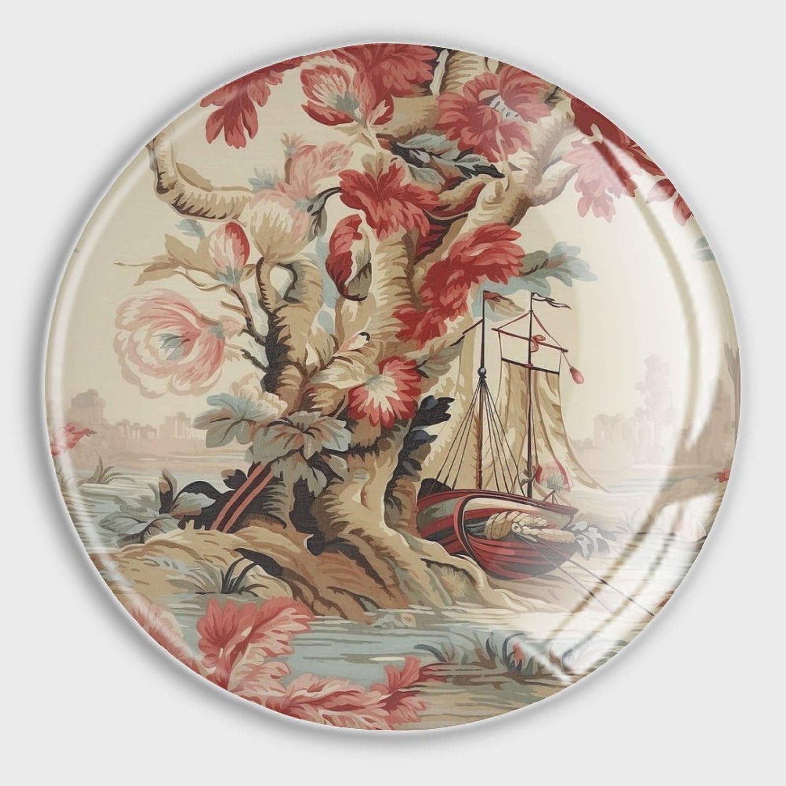 Chinoiserie - Imanes de vidrio para refrigerador, imanes fuertes y antiguos, imanes tradicionales orientales para nevera, imanes fuertes para pizarra, aula, cocina, oficina, 4 unidades