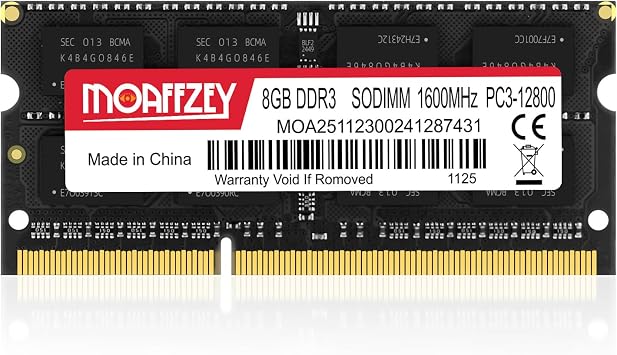 1600MHZ DDR3 ram 8gb 1 * 8GB 1.35V CL11 DDR3L SODIMM, PC3-12800 Computer Memory Notebook RAM Memory Module