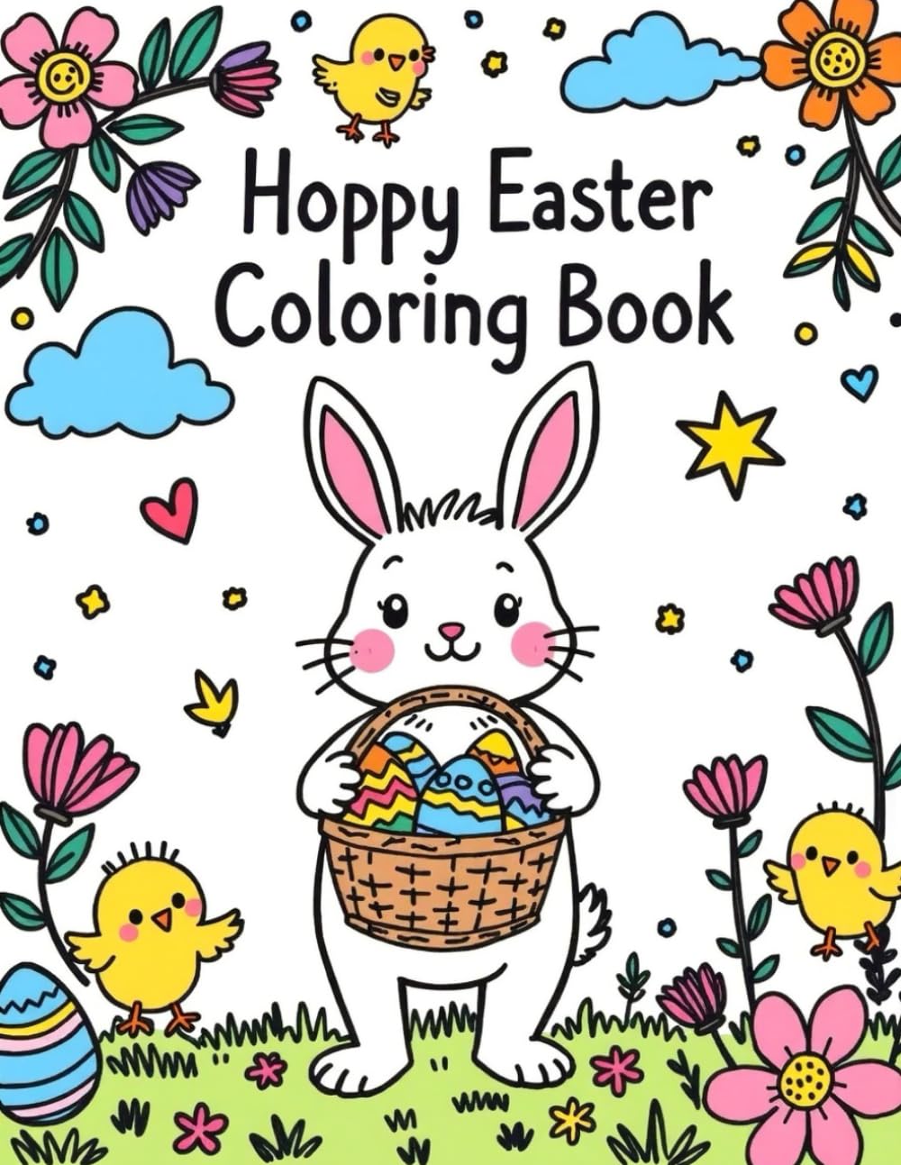 Hoppy Easter Coloring Book