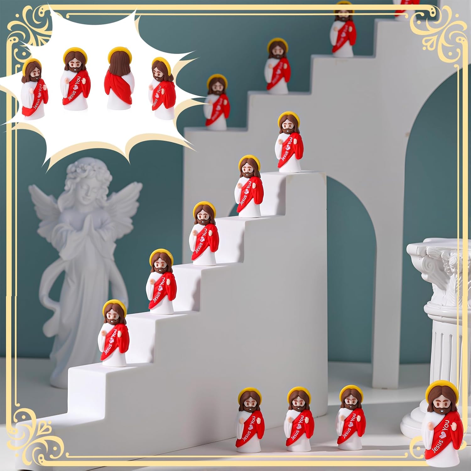 30 Pcs Little Jesus Figures Jesus Love You Mini Jesus Figurines image 5