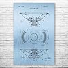 Electrodynamic Speaker Poster Print, Audio Tech Gift, Music Studio Art, DJ Gift, Speaker Wall Art, Speaker Art Print Blue Steel 20 inch x 30 inch