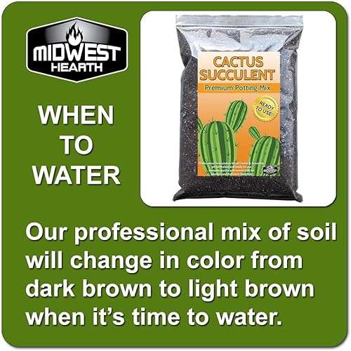 Miniatura 4 de Mezcla natural de tierra para macetas para suculentas de cactus (hecha en Estados Unidos) (8 cuartos de galón)