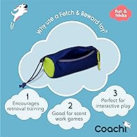 Vista 2 de Coachi Fetch & Reward - Juguete interactivo de entrenamiento para perros y cachorros, entrenamiento de retiro de práctica, golosinas ocultas