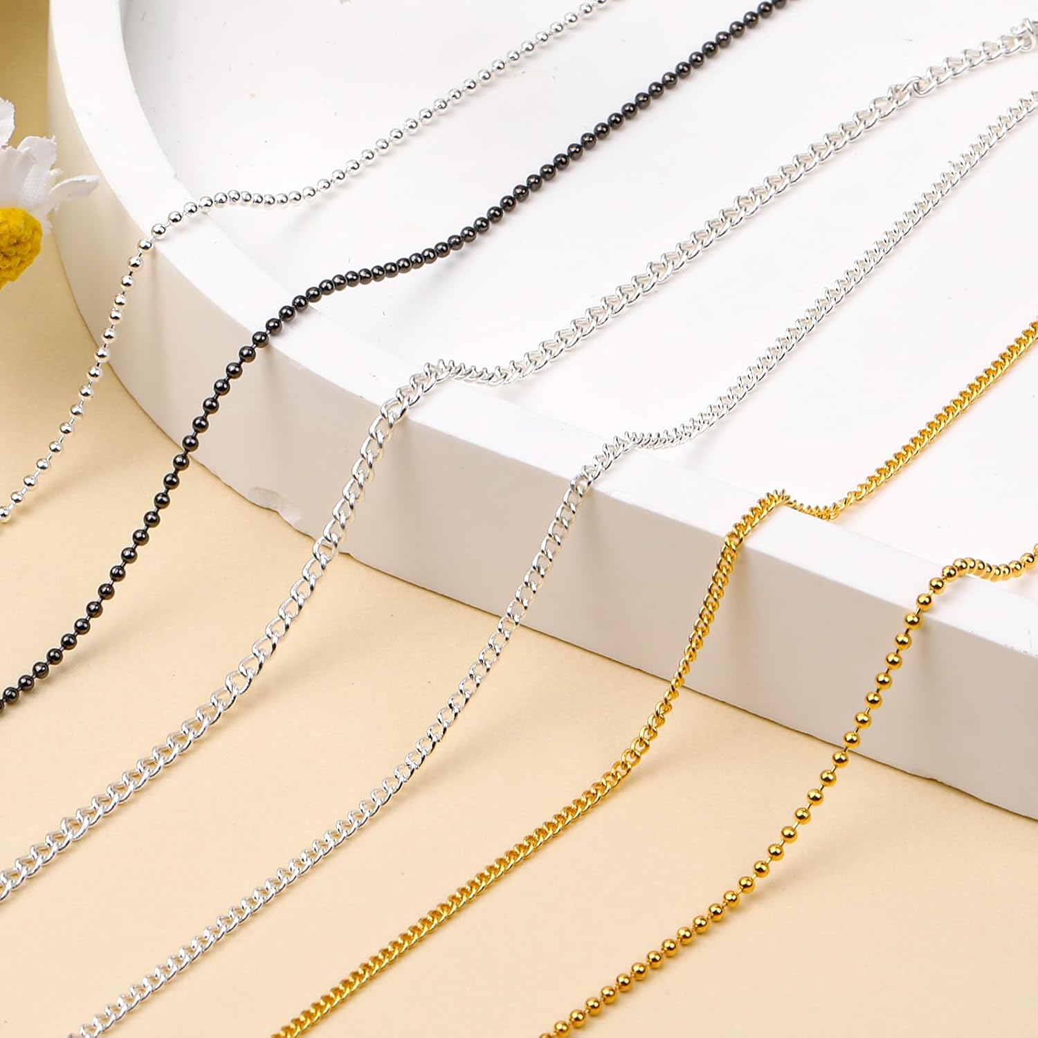 Hariendny 12 Strips Nail Chain Charms, Metal Nail Art Chains, 3D Gold Silver Dark Gray Nail Chains, Nail Jewelry Chains, Line Nail Charms, Nail Decorations with Box for Manicure Decoration DIY