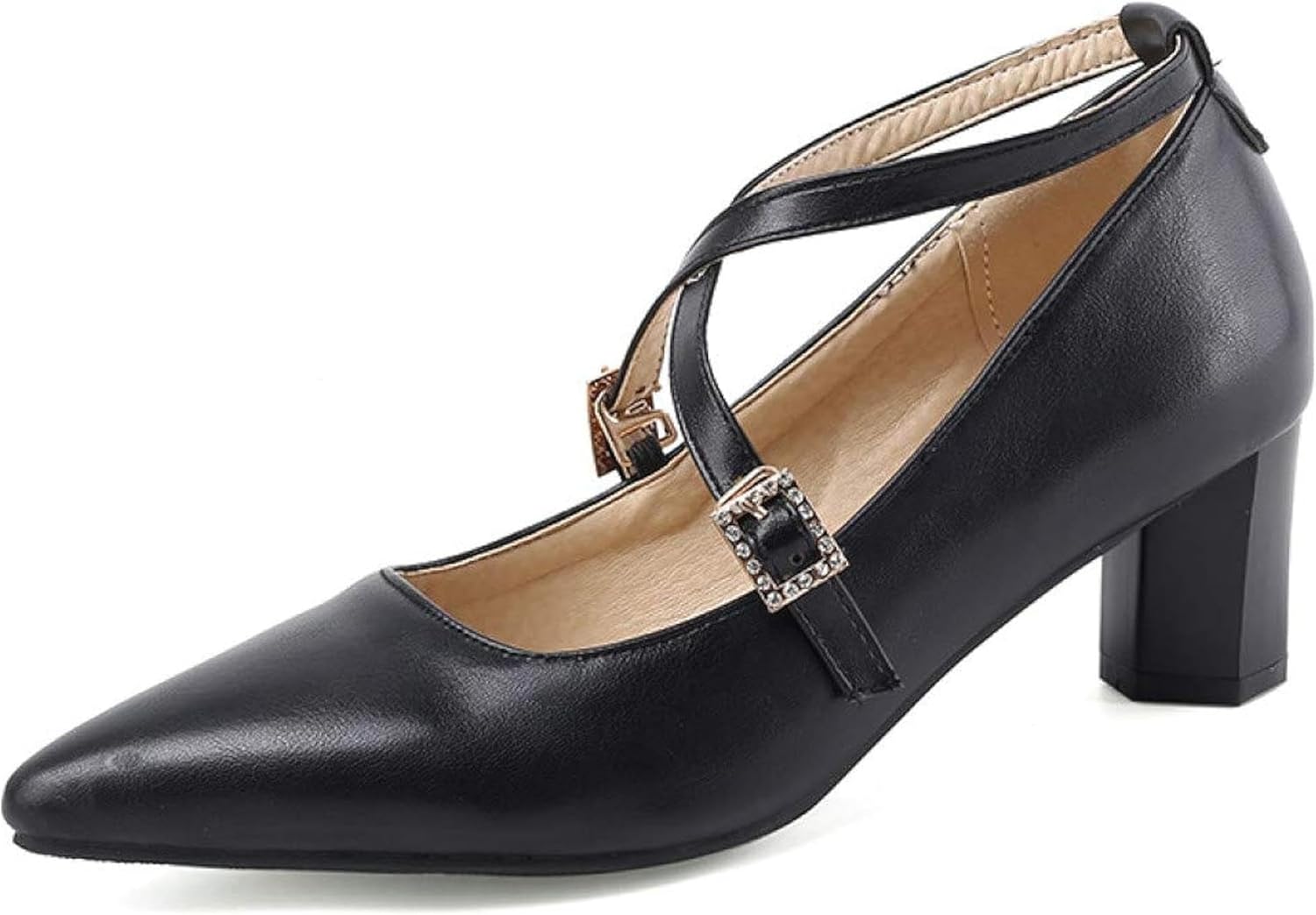 Women's and Supportive Mary Jane High Heels Suitable for Soft Party Dress Shoes