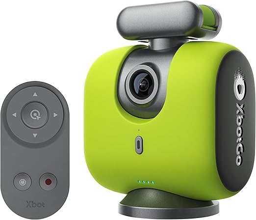 XbotGo Chameleon（xbotgo2) アクションカメラ サッカー・バスケットボール・チームスポーツ向け 自動追尾 ai搭載 室内や屋外利用可能 ハイライト編集 ライブ配信 8時間連続稼働 540g超軽量 簡単操作 モニター監視可能(ライムグリーン)