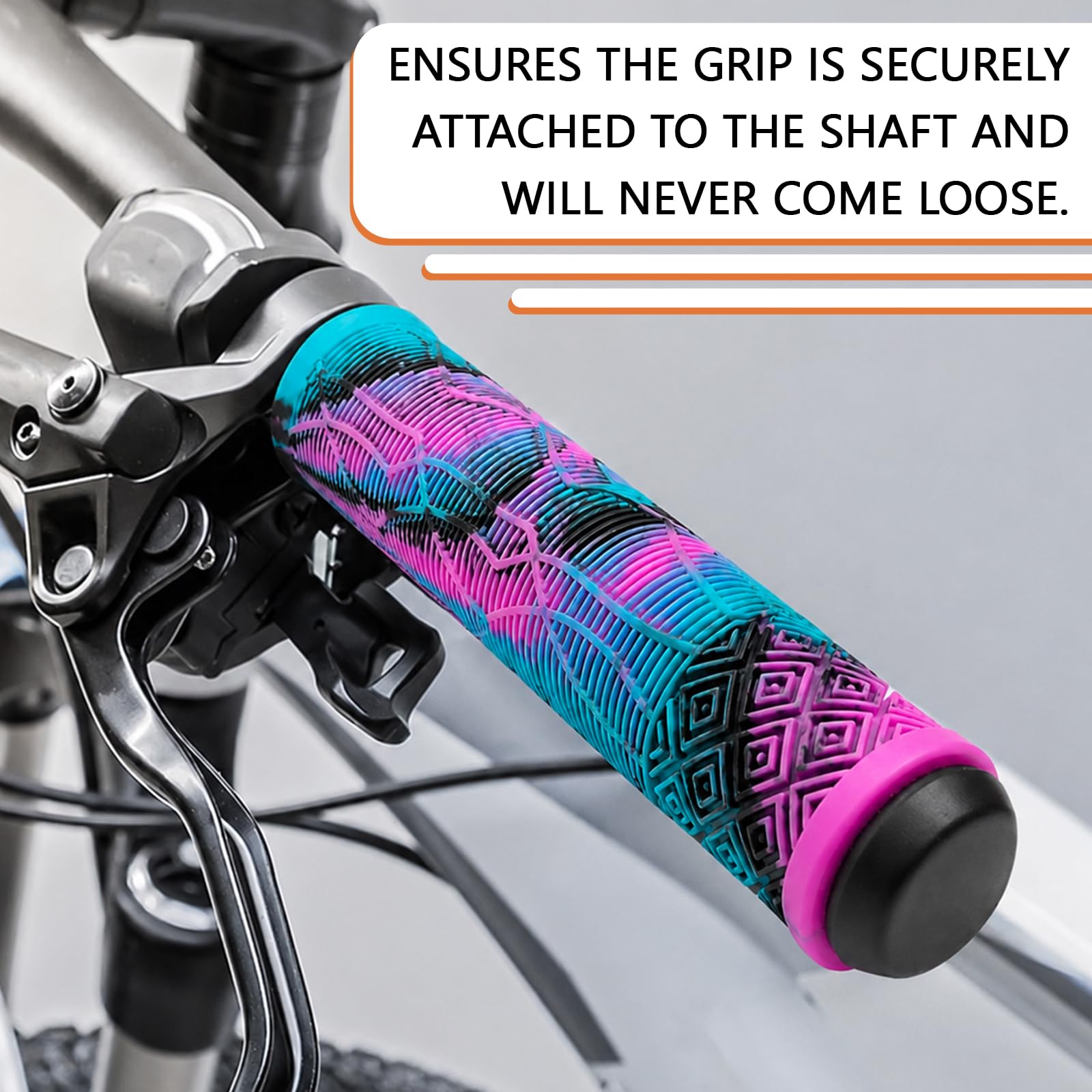 Scooter Griffe 160mm, Bunte Fahrradgriffe, rutschfeste mehrfarbige Gummigriffe für Stunt Scooter, BMX, Mountainbike und Roller (Seeblau + Rosa + Schwarz) Sport & Freizeit