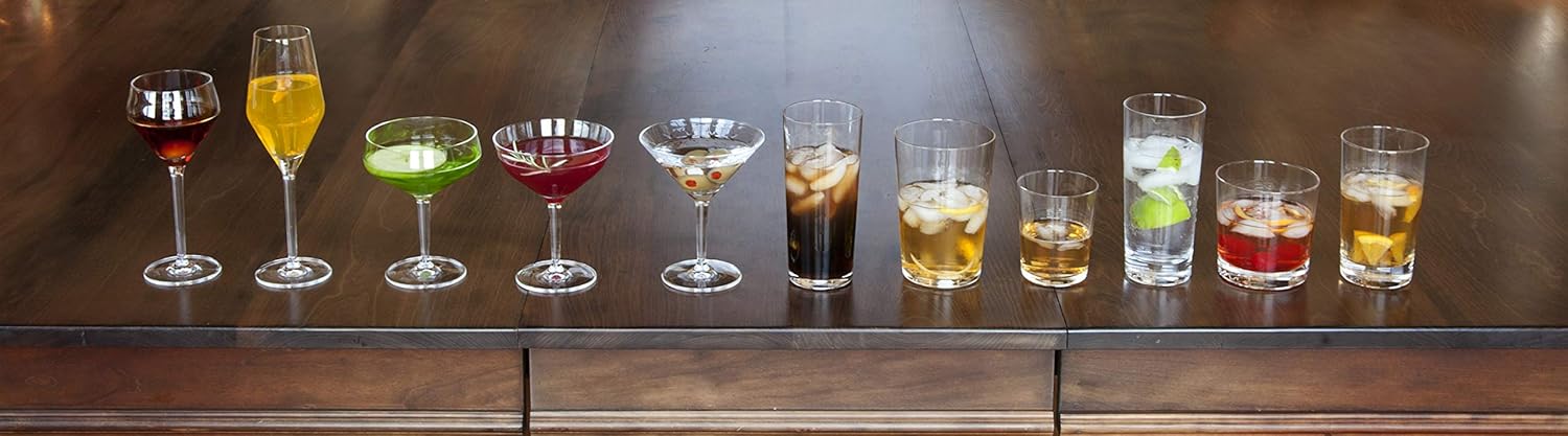 Schott Zwiesel Basic Bar Designed by World Renowned Mixologist Charles Schumann Tritan Crystal Glass, Long Drink Cocktail Glass, 12.4-Ounce, Set of 6