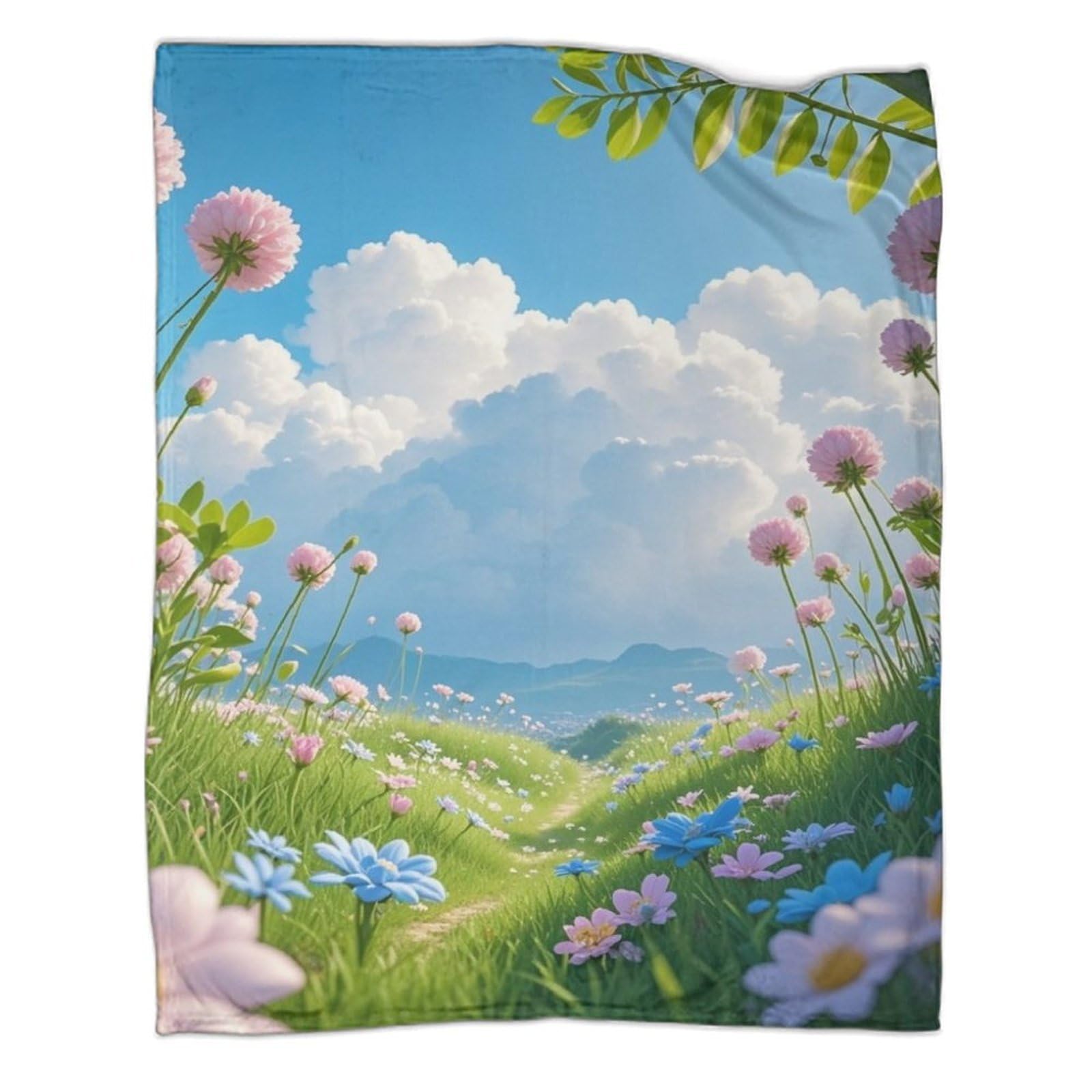 Couvertures microfibre moelleuses finitions soignées plaid Countryside Views