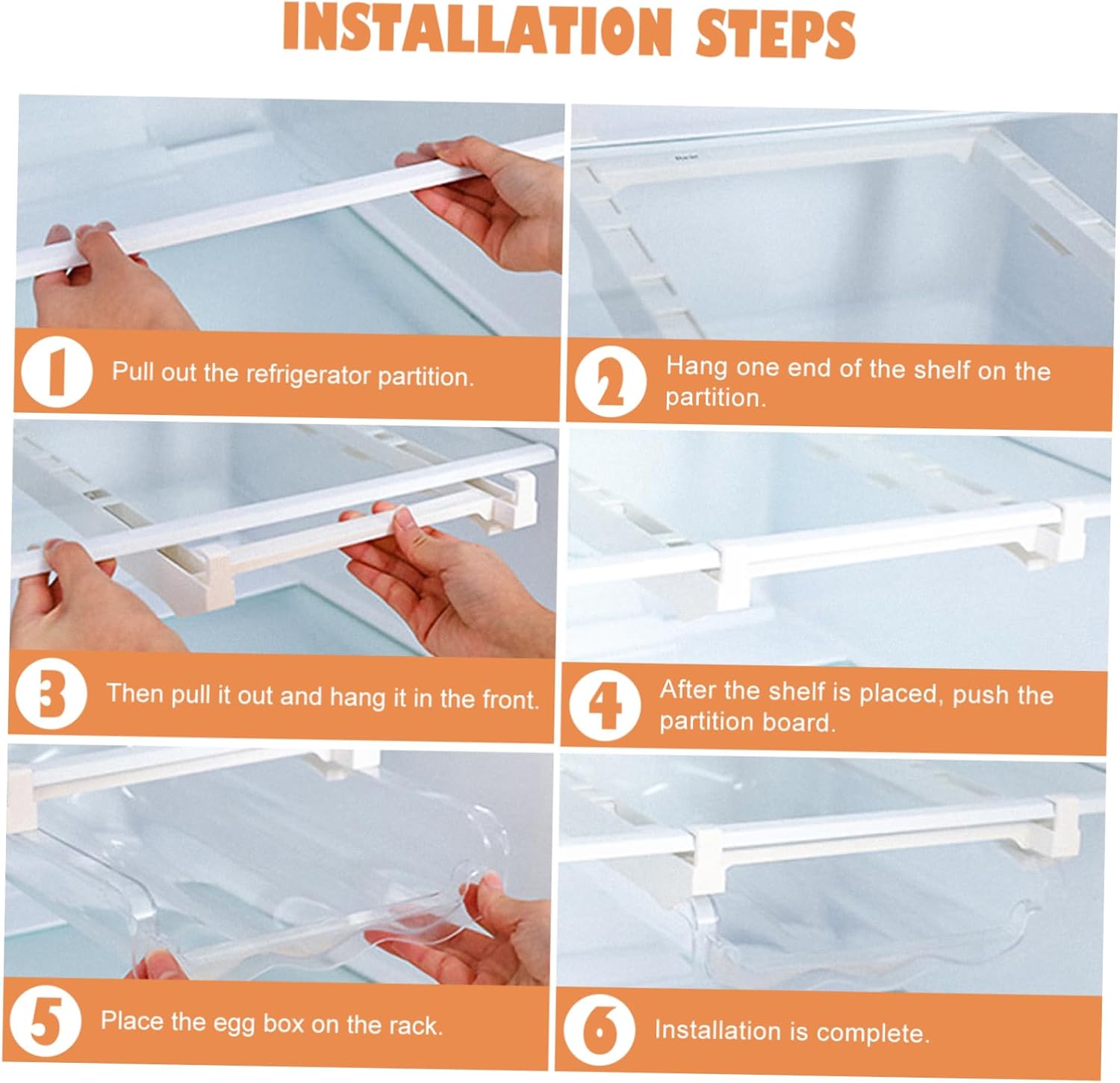 POPETPOP 1 Set Egg Storage Box Practical Refrigerator Accessory Breathable Egg Container for Fridge Durable Design Neatly for Home Use