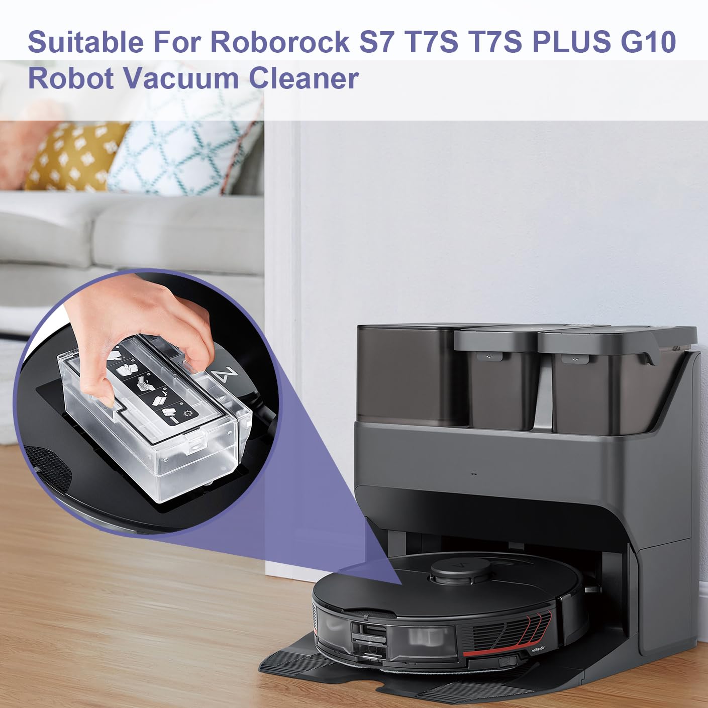 RonRon ロンロン　シャオロン　ブラインドボックス Amazon.com: Dust Bin Box for Roborock S7 S70 S75 T7s Plus T7s