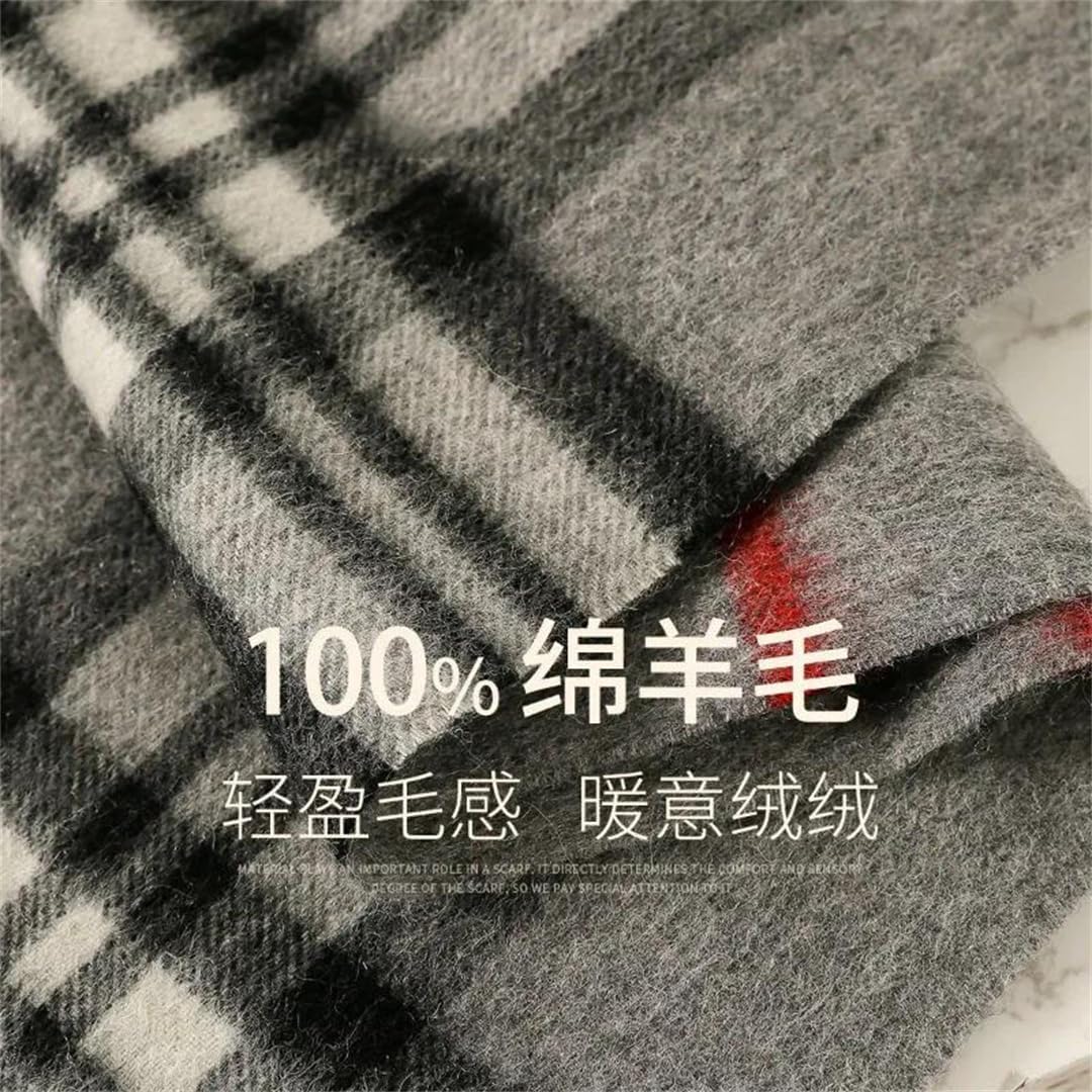 Men's Scarf European Fashion Thick Luxury Plaid Accessory A Warm And Stylish Neckwear For Business Or Casual