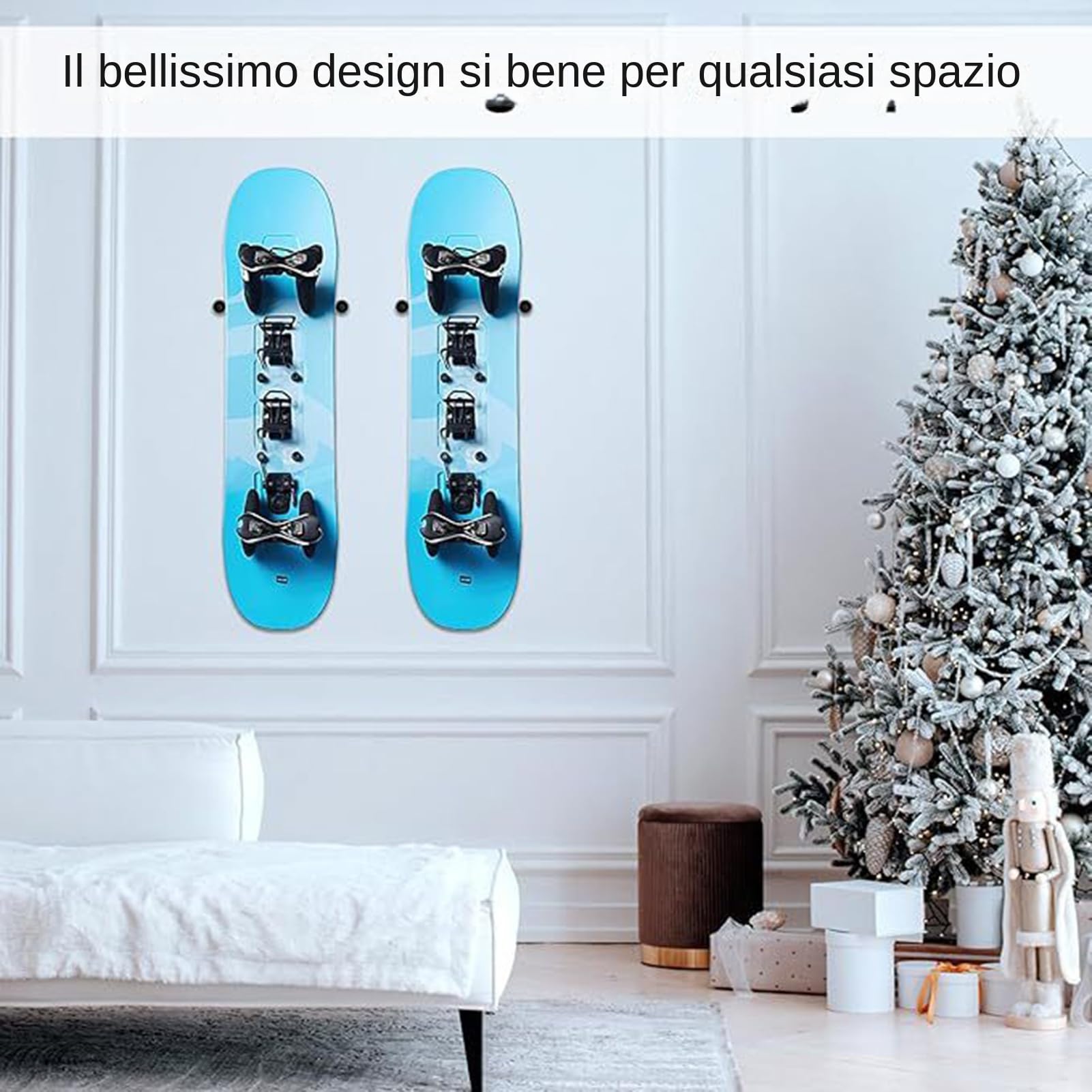 Supporto Da Parete Snowboard | Supporto Verticale Snowboard Per Archiviazione,Rack Sci Muro,per Garage, Interno, Negozio, Esposizione, Negozio Sportivo, Attrezzatura, Equipaggiamento e