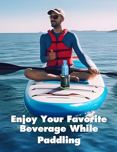 Miniatura 7 de SUP - Portavasos con pestaña de goma, multifuncional y anticaída, soporte para bebidas, accesorios inflables para tabla de remo, incluye soporte de