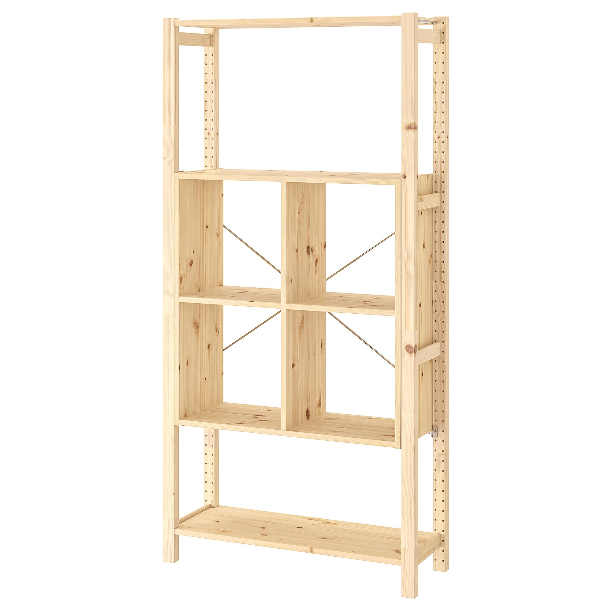 Étagère IVAR 89 cm meuble de rangement vertical en bois