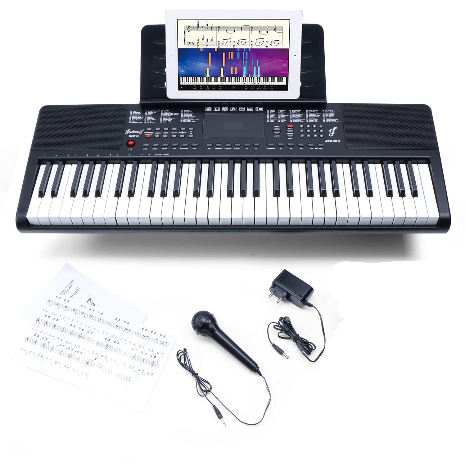 Juarez Octavé JRK660 61-Key Portable Keyboard for Beginners – 200