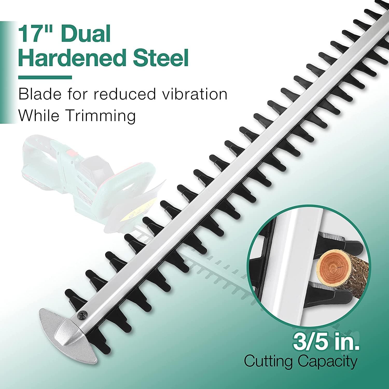 review POSENPRO 20V Cordless Electric Hedge Trimmer,2.0Ah Batteries,17