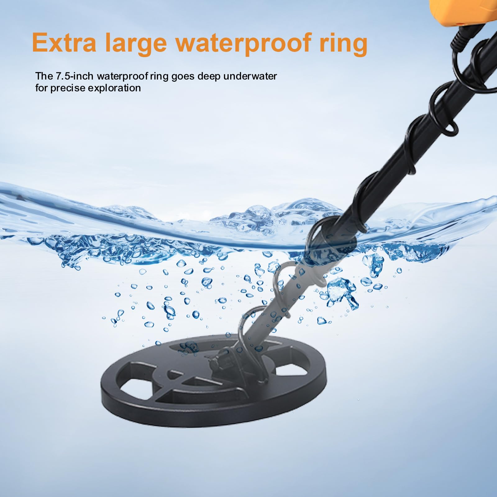 Metal Detector per Bambini Adulti 2 Lbs, Anello Di Ricerca Impermeabile 7.5 Pollici, Modalità Completamente Metallico, Modalità Mascherabile, Rivelatore Oro Avventura All'aperto