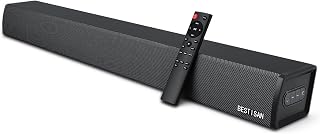 Bestisan TV Speaker, Sound Bar for TV with Bluetooth, Optical, HDMI-ARC and AUX Connectivity,34 inch 100W, Includes Remote Control