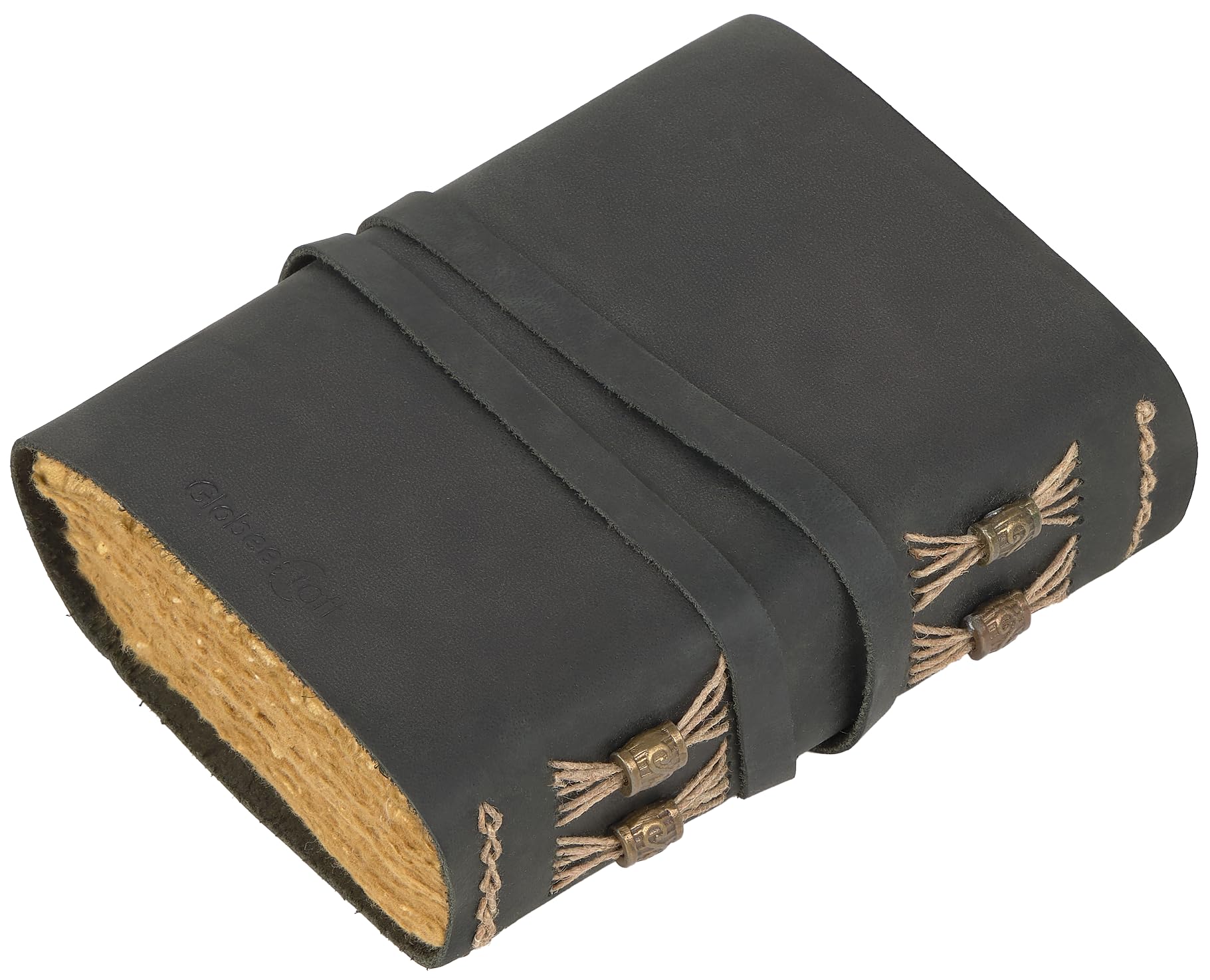 Carnet de Voyage Vintage en Cuir Noir avec Clé Papier Coton Cahier Cuir pour Voyages 21x17 cm Idéal pour Écriture Voyages et Notes Personnelles