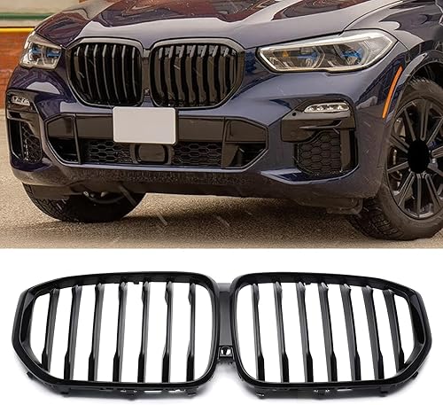 Miniatura 1 de MotorFansClub Parrilla de rejilla para BMW X5 G05 xDrive40i xDrive50i xDrive45e M50i 2019 2020 2021 2022 2023 parrilla frontal de repuesto negro