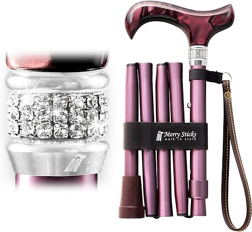 Miniatura 7 de Merry Sticks Bastón plegable ajustable de diseñador, mariposas