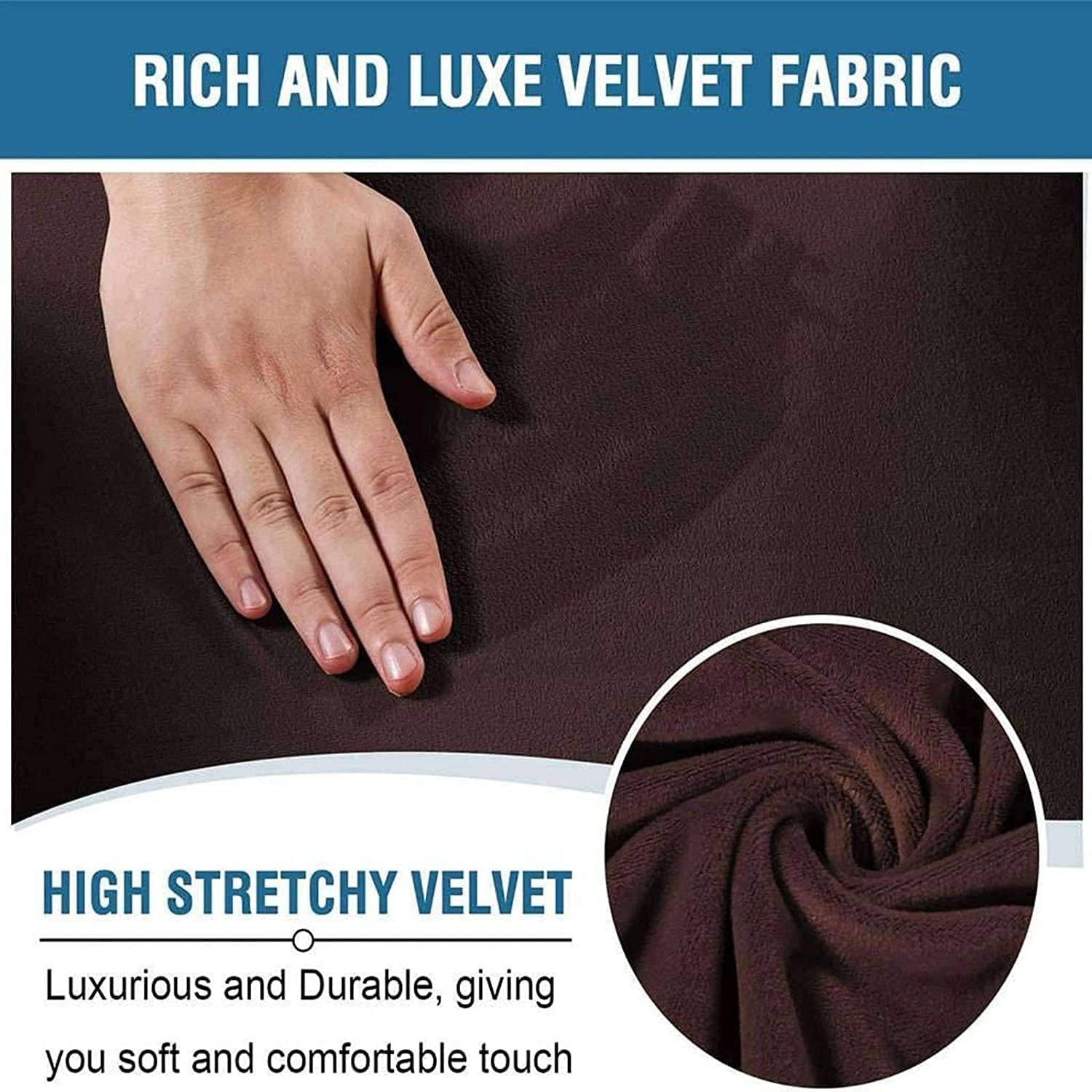 Stretch Velvet 1 2 3 Seat Recliner Sofa Cover Pet Dog Kid Solid Color Sofa Covers Relax Lounger Slipcovers Couch Towel Armchair Covers (Color : B, Size : 3Seater 8-Piece)