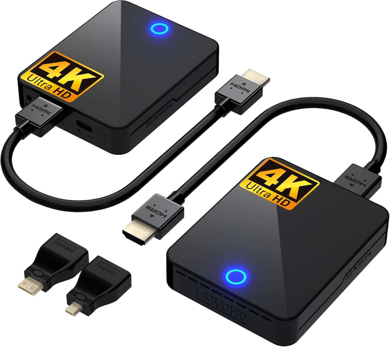 Amazon.com: Wireless HDMI Transmitter and Receiver 4K, Binken 196Ft ...