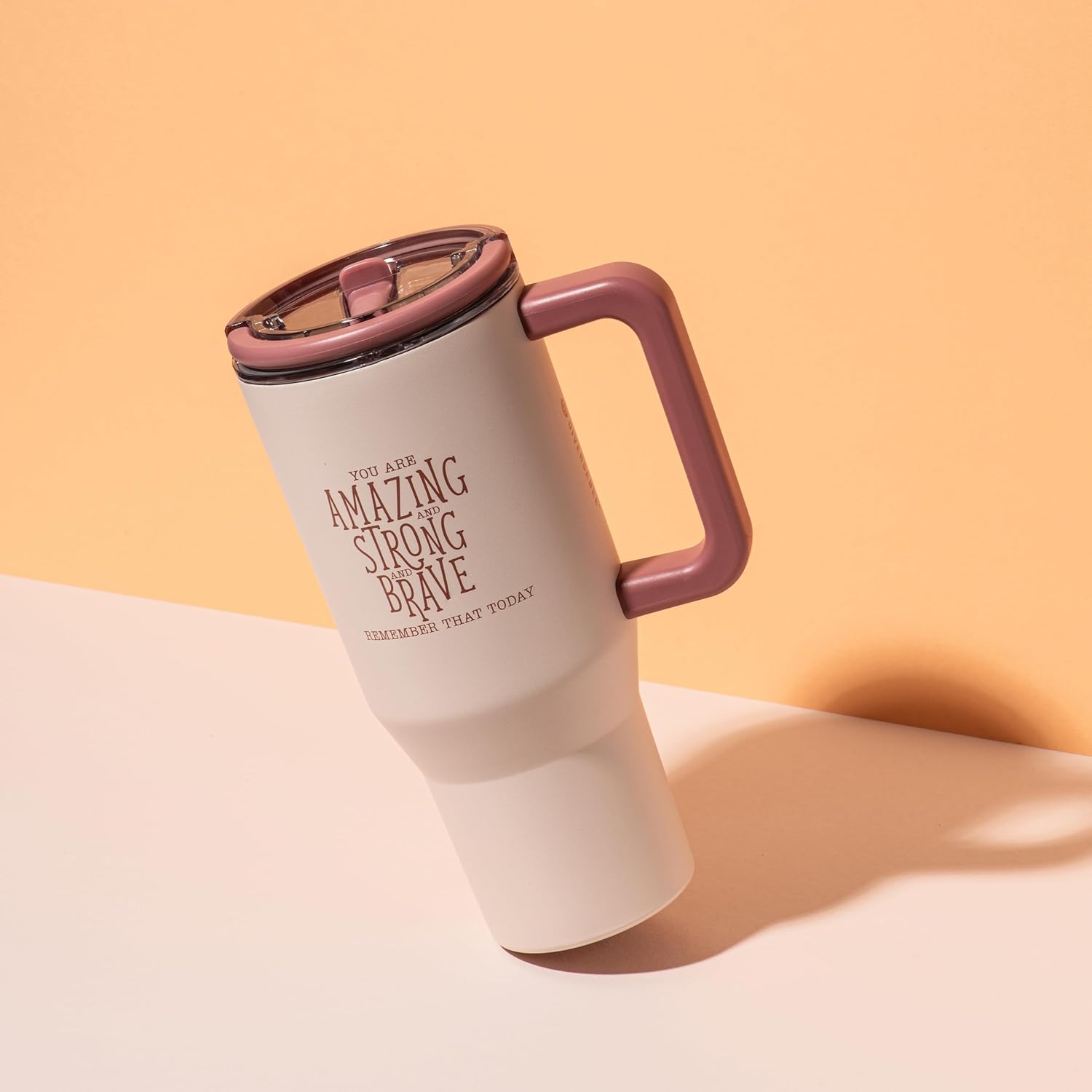 DIVERSEBEE 30 oz Insulated Stainless Steel Tumbler with Lid, Inspirational Birthday Thank You Gifts for Women, Mom, Wife, Girlfriend, Teacher, Her, Nurses, Best Friend, Travel Mug (Blush) - Image 6