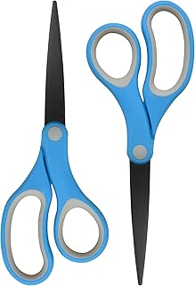 Basix 55849 2-Pack 8" Titanium Nonstick Scissors, 2 Count