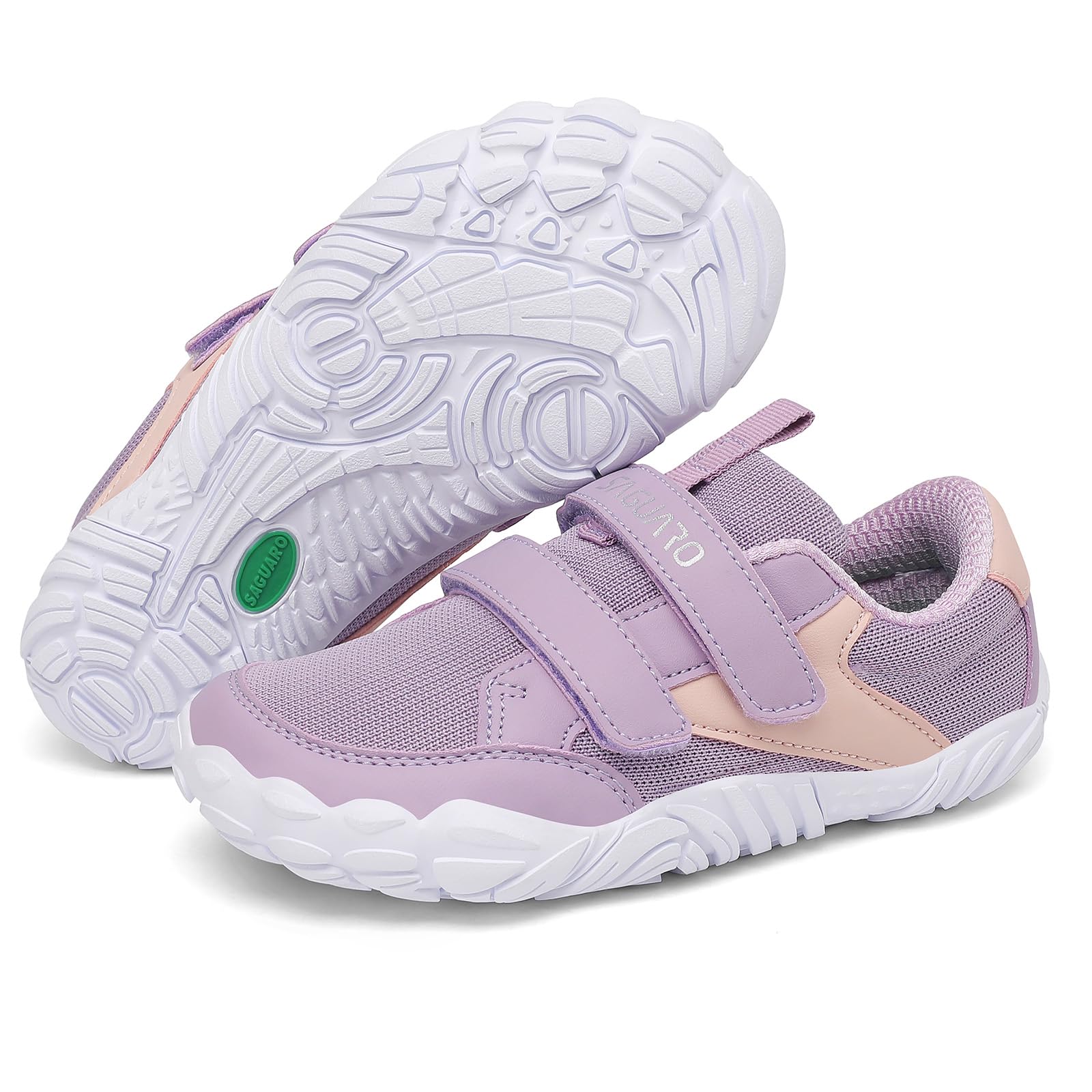 SAGUARO Kinder Barfußschuhe Leicht Barfuß Sneaker mit Breiter Zehenbox und Zero-Drop Sohle, Gr. 25-36 - 1