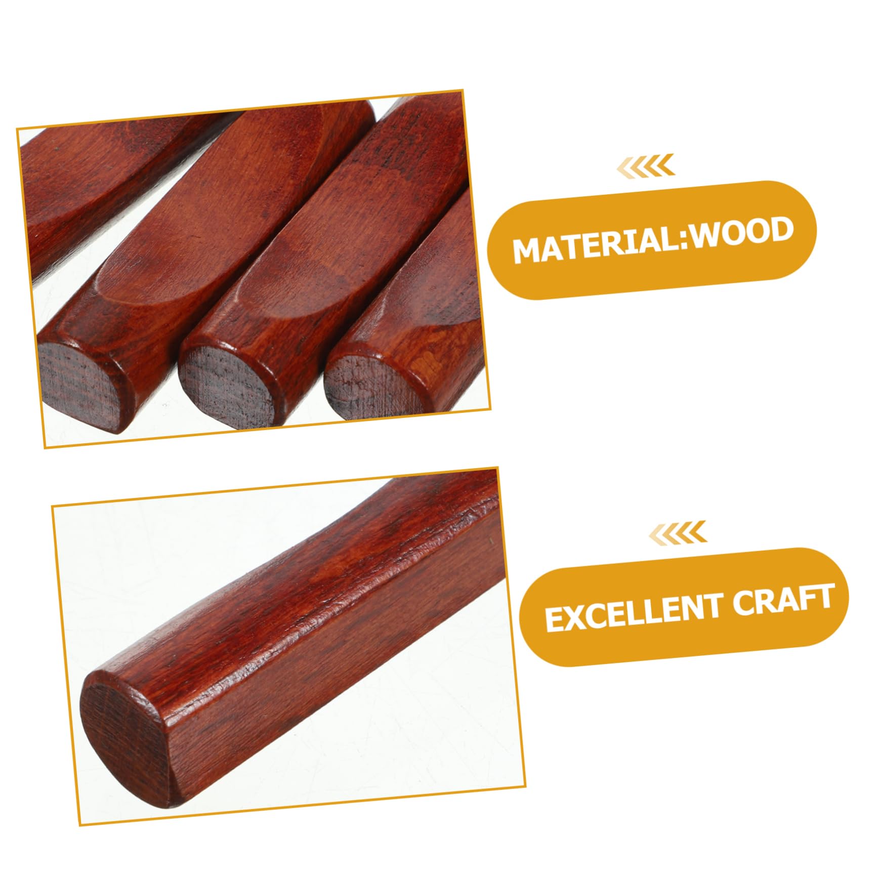 SOLUSTRE 4Pcs Wooden Chopstick Holder Elegant Spoon Fork Rest for Dining Table Decor Rustic Design for Home Use for Creating Clean Eating Environment