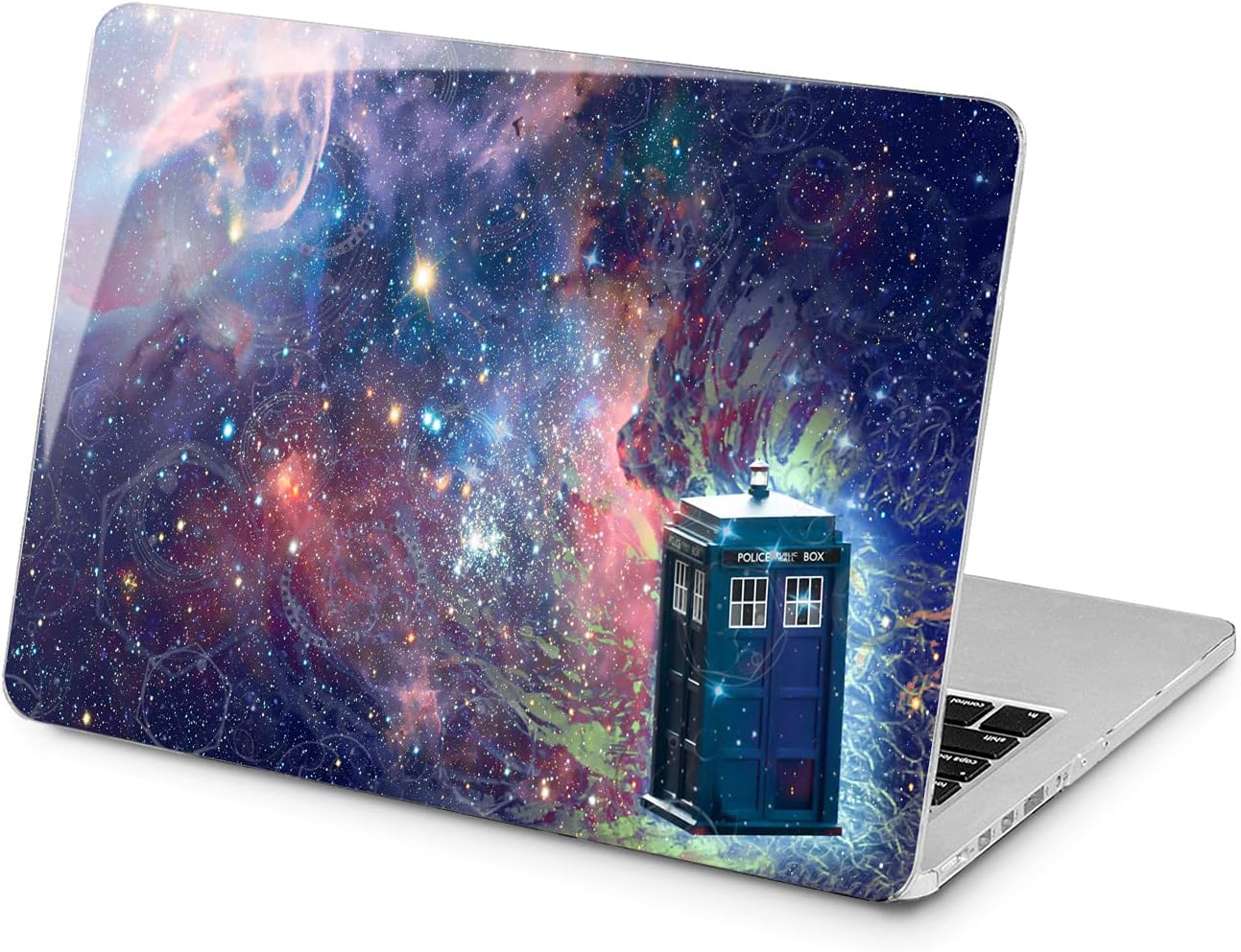 Hard Case Compatible for MacBook Pro 16 14 M3 M2 2023 M1 Pro 13 2022 Air 13 2021 Retina 2020 Mac 11 12 Laptop Police Call Box Doctor Who Galaxy TV Show Design Protective Print Cover Movie