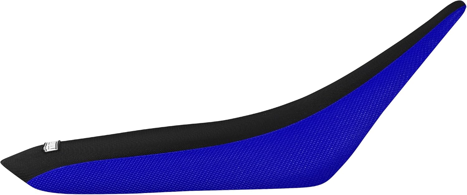 Enjoy Mfg Seat Cover - Compatible with Yamaha 2004-2013 YFZ 450 Quad ATV SEAT (Blue Sides/Black TOP Standard) #200 Logo