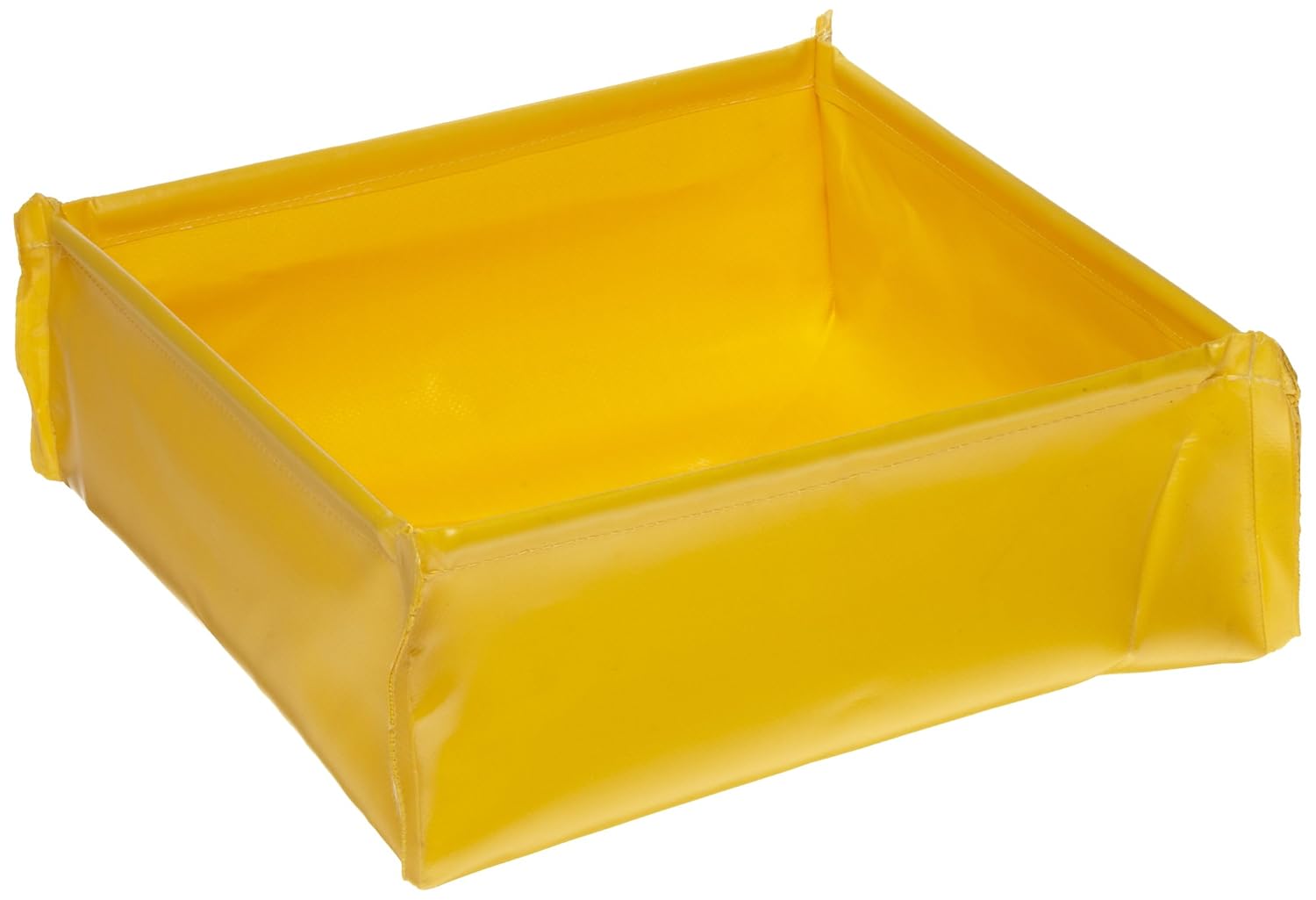 UltraTech 1330 PVC Fabric Flexible Ultra-Utility Tray, 18" Length x 18" Width x 4-3/4" Height, Yellow
