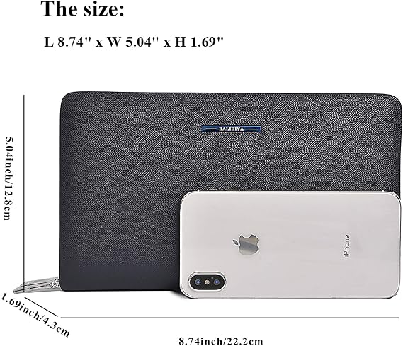 Men Clutch Bag Genuine Leather Wallet Long Purse Business Card Holder Case...