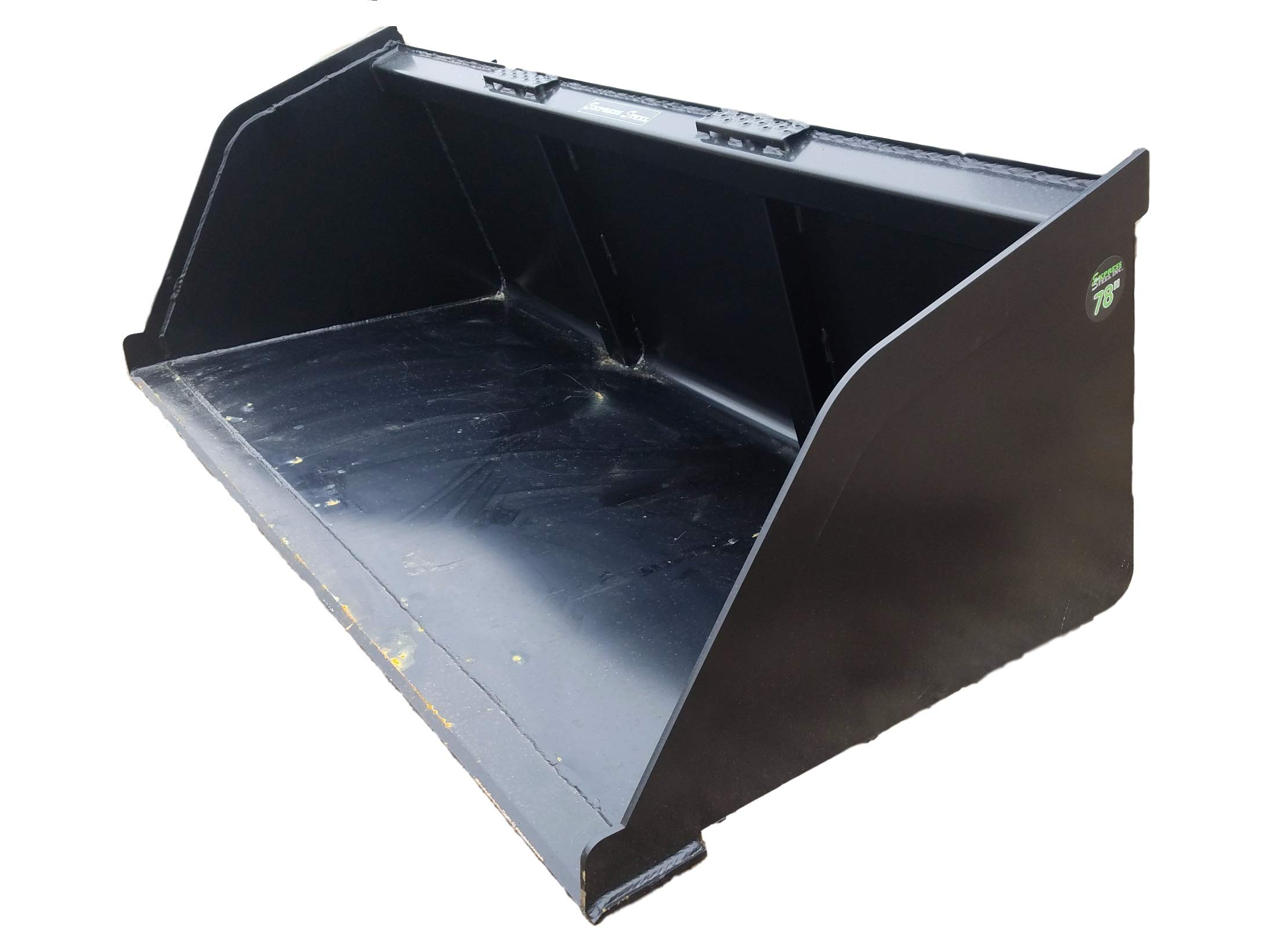 ES 78" Snow Mulch Bucket Skid Steer Quick Attach