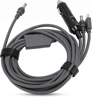 Mini 3 in 1 Cable for Mini Power Supply, Quick USB C/DC to DC Adapter/Car Charger, Replacement Cable, Accessories (30M)