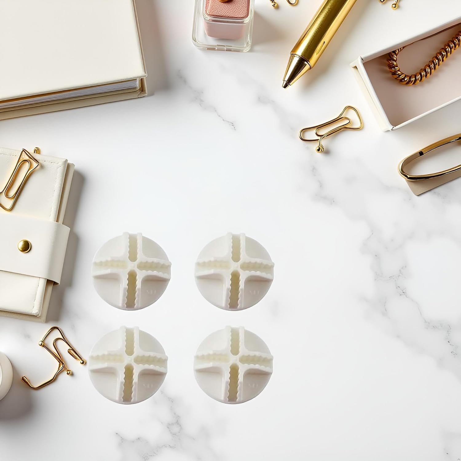 20Pcs White Wire Cube Connectors Wire Grid Cube Connectors for Modular Closet Storage, Organizer and Wire Grid Cube Storage, Closet Mounted Storage and Organization Systems, Mounted Closet Systems