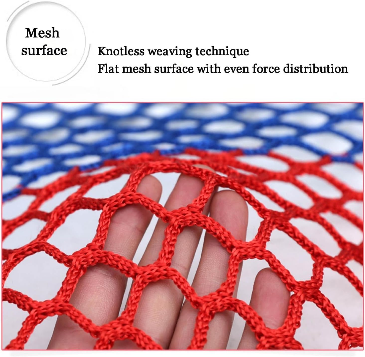 Weather-Resistant Safety Net Fall Protection Rope Net for Stands Ideal for Sports Fields Size 1.5x4.9x9.8ft Impact-Resistant Outdoor Use
