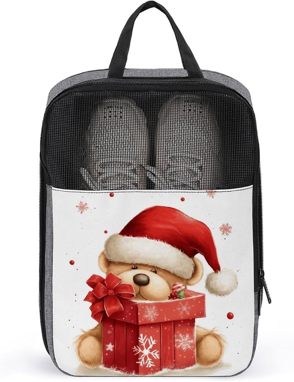Shoe Bag, Santa Hat Printed Shoe Bag,storage Hanging Shoe Bag,bath Towel Storage Bag